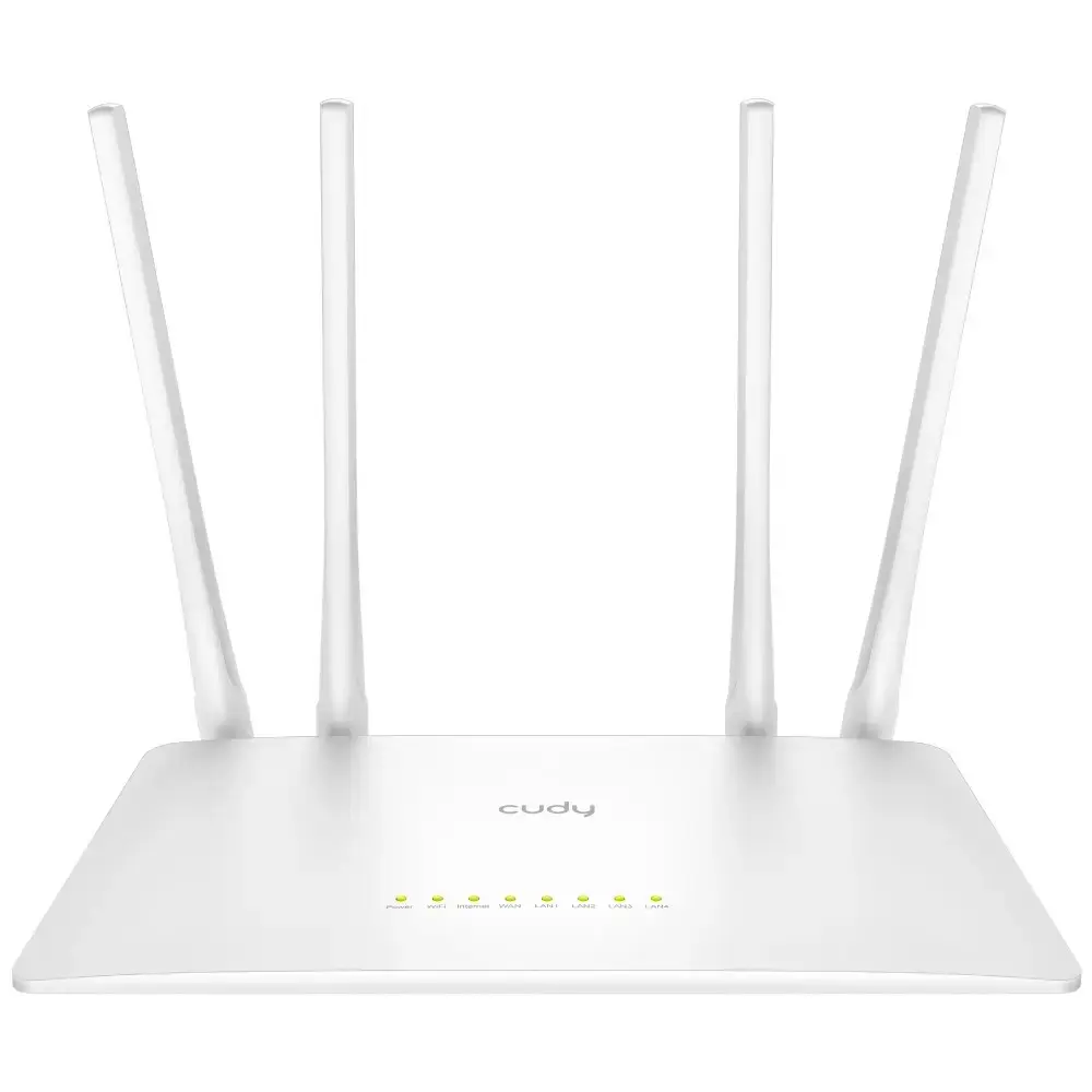Cudy WR1200 belaidis maršrutizatorius Fast Ethernet Dviejų dažnių (2,4 GHz / 5 GHz) baltas