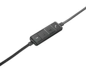 "Logitech" USB ausinės Stereo H650e, laidinės, biurui / skambučių centrui, 50 - 10000 Hz, 120 g, ausinės, juodos, sidabrinės spalvos