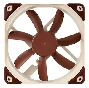 "Noctua NF-S12A FLX" kompiuterio korpuso ventiliatorius 12 cm, smėlio spalvos, rudas