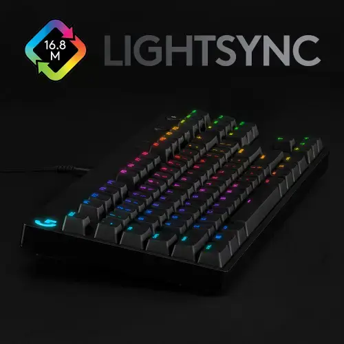 LOGITECH G PRO TKL laidinė mechaninė žaidimų klaviatūra - BLACK - US INT'L - USB - CLICKY