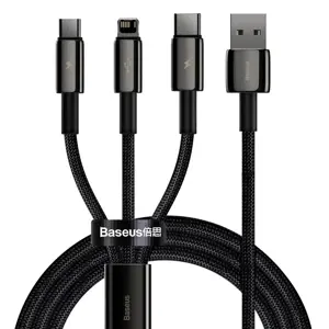 BASEUS Tungsten Gold One-for-three Fast Charging Black