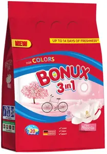 Skalbimo milteliai BONUX Color, Pure Magnolia, 1,5kg./20sk.