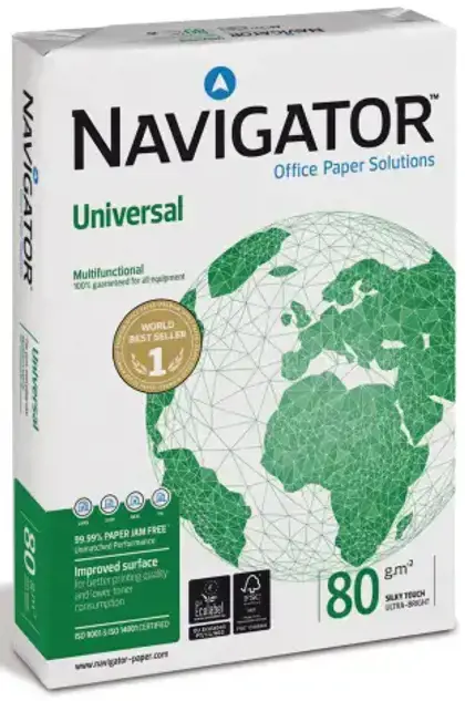 A4 Biuro popierius Navigator Navigator-A4, 80 g/m², 500 psl.