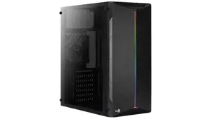 AEROCOOL AEROPGSSPLIT-A-BKRGB Kompiuterio korpusas ATX Aerocool SPLIT RGB USB 3.0 - RGB STRIP 1x120mm ventiliatorius