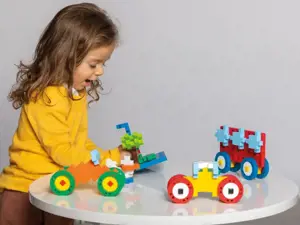 Plus Plus konstruktorius DIDELĖS detalės Statyk ir važiuok 70