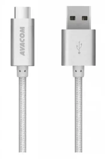 AVACOM TPC-100S USB CABLE - USB TYPE-C, 100CM, SILVER