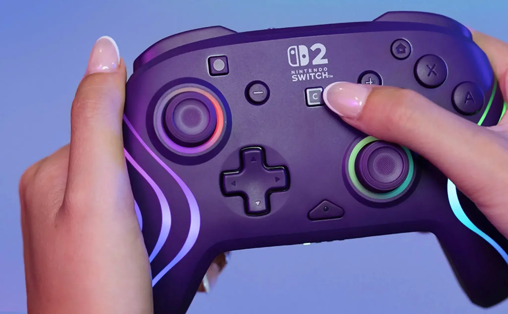 Turtle Beach wireless controller Afterglow Wave Nintendo Switch 2, violet