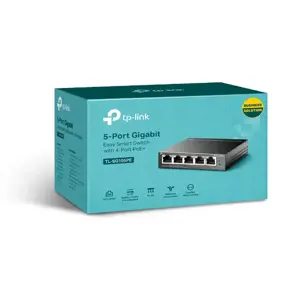 "TP-Link" 5 prievadų "Gigabit Easy Smart PoE" komutatorius su 4 prievadais PoE+, valdomas, L2, Gigabit Ethernet (10/100/1000), maitinimas per Ethernet (PoE)