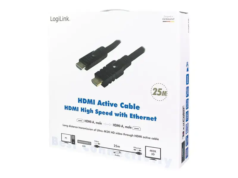 LOGILINK CHA0025 LOGILINK - Aktyvusis HDMI didelės spartos kabelis, 25 m