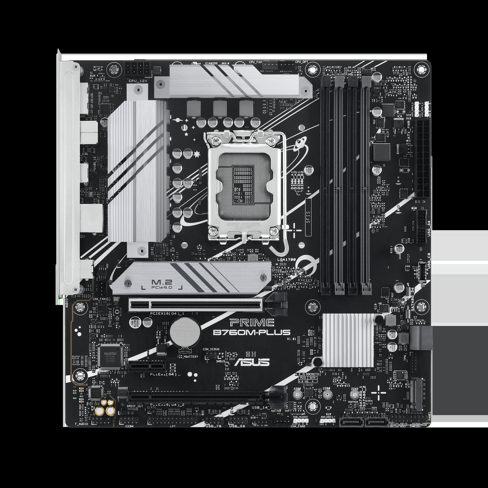 ASUS PRIME B760M-PLUS, Intel, LGA 1700, Intel® Celeron®, Intel® Pentium® Gold, Intel® Core™ i3, Intel® Core™ i5, Intel® Core™..., LGA 1700, DDR5-SDRAM, 192 GB