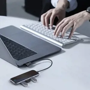 Jungčių stotelė / adapteris Baseus CAHUB-BZ0G (Type-C to 3xUSB3.0+HD4K+PD)