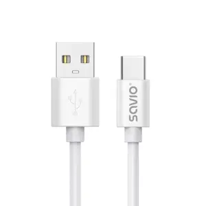 SAVIO KABELIS USB-A - USB-C, 3 M, BALTAS, CL-168