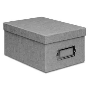Photo box 10x15/700 Canvas, grey