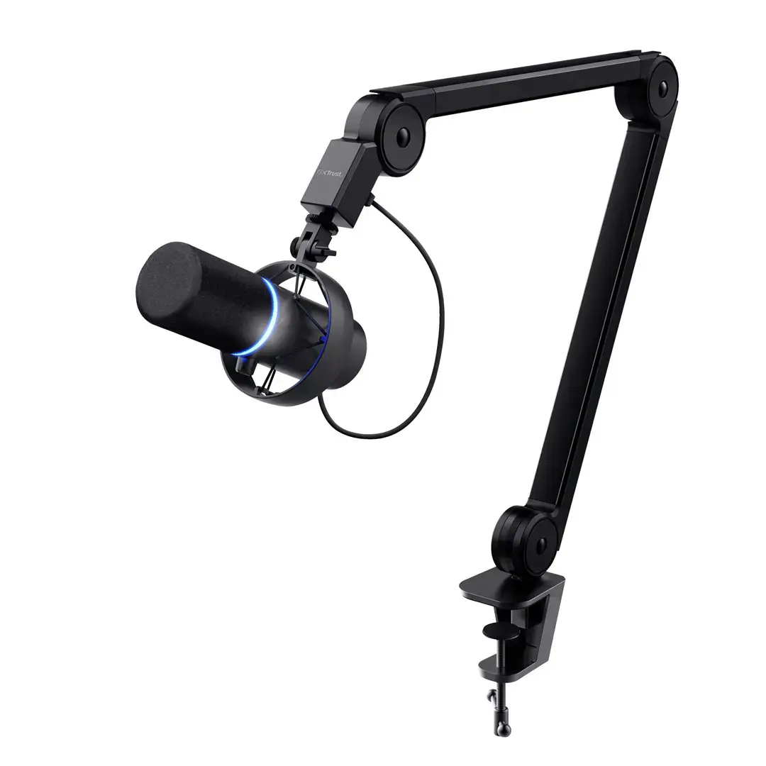 "Trust GXT 255+ Onyx", kompiuterio mikrofonas, 30-18000 Hz, 24 bitų, 96 kHz, 130 dB, kardioidinis