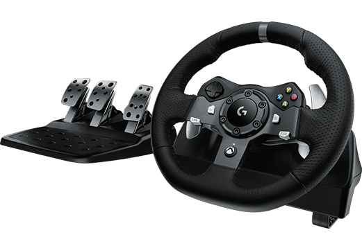 LOGITECH G920 "Driving Force" lenktynių ratas