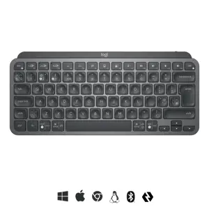 "LOGITECH MX Keys Mini Minimalist" belaidė apšviesta klaviatūra - GRAPHITE - US INTL - INTNL (JAV)