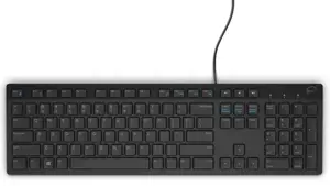 DELL KB216, Full-size (100%), Wired, QWERTY, Black