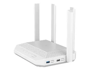 Keenetic Hero (KN-1012) AX3000 Mesh Wi-Fi 6 Multi-Gigabit Router with a 4-Port Gigabit and 1-Port 2.5 Gigabit Smart Switch, SFP Combo Port, USB 2.0 and USB 3.0 Ports