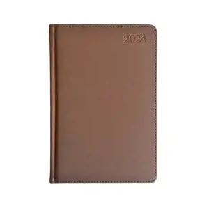 Kalendorius EXTRA SHINE, 2024, PU, A5, ruda