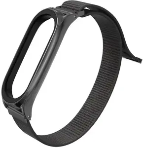 "Tech-Protect" laikrodžio dirželis "Nylon Xiaomi Mi Band 5/6", juodas