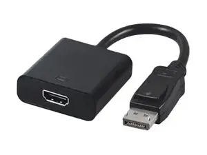 GEMBIRD A-DPM-HDMIF-002 Gembird Displayport vyriškos ir HDMI moteriškos lyties adapteris, 10 cm, juodas