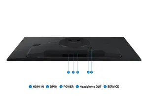 Samsung Odyssey G5 G50F Monitorius 32'' IPS QHD 2560x1440, 1 ms, 300 cd/m2, 180 Hz, Juoda