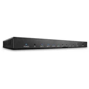 "Lindy" 8 HDMI 2.0 18G prievadų dalytuvas, HDMI, 8x HDMI, 3840 x 2160 taškų, juodas, metalinis, 4K …