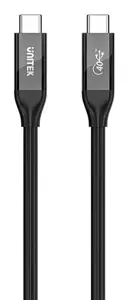 UNITEK C14100ABK01-2M USB cable USB4 Gen 2x2 USB C 40 Gbit/s 240 W Black