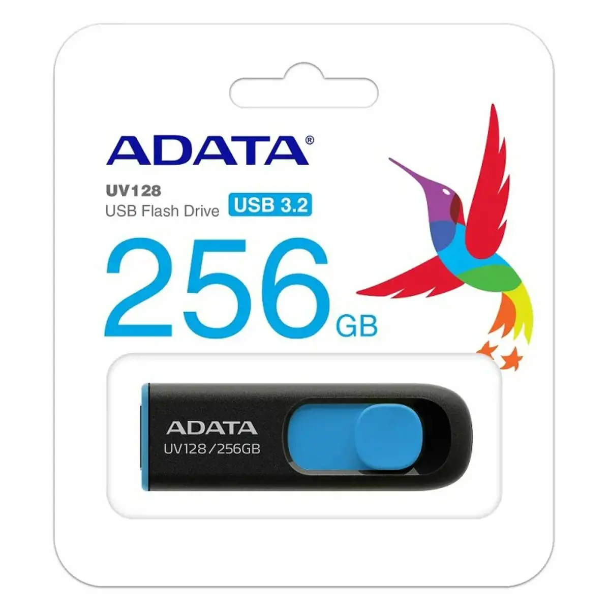 ATMINTIES KAUPIKLIS FLASH USB3 256GB/BLK/BLUE AUV128-256G-RBE ADATA