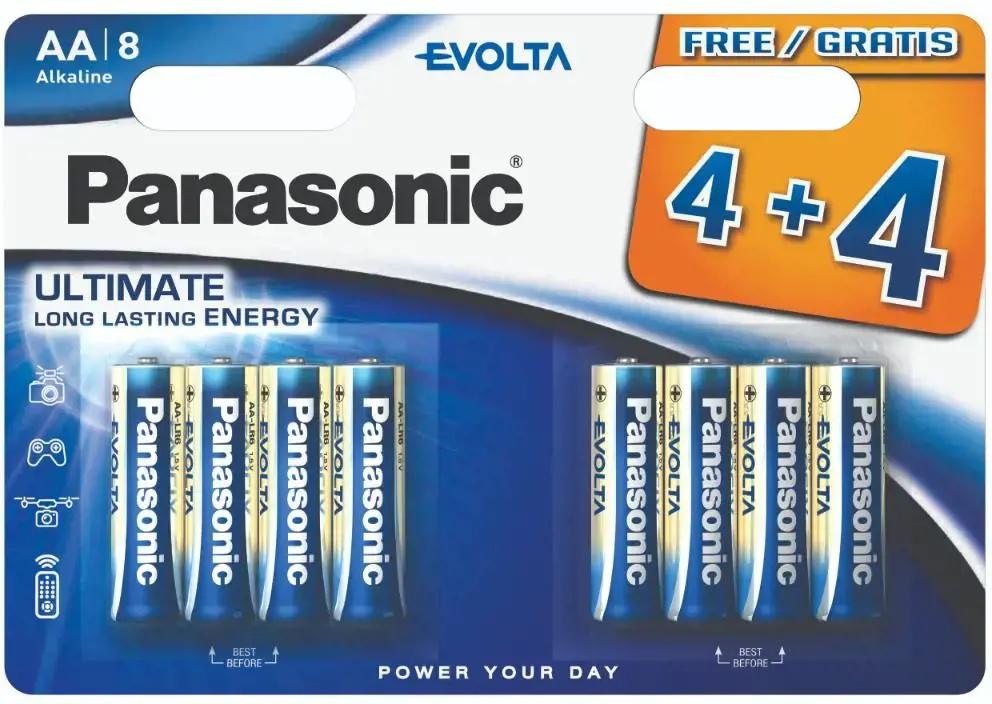"Panasonic Evolta" akumuliatorius LR6EGE/8B (4+4)