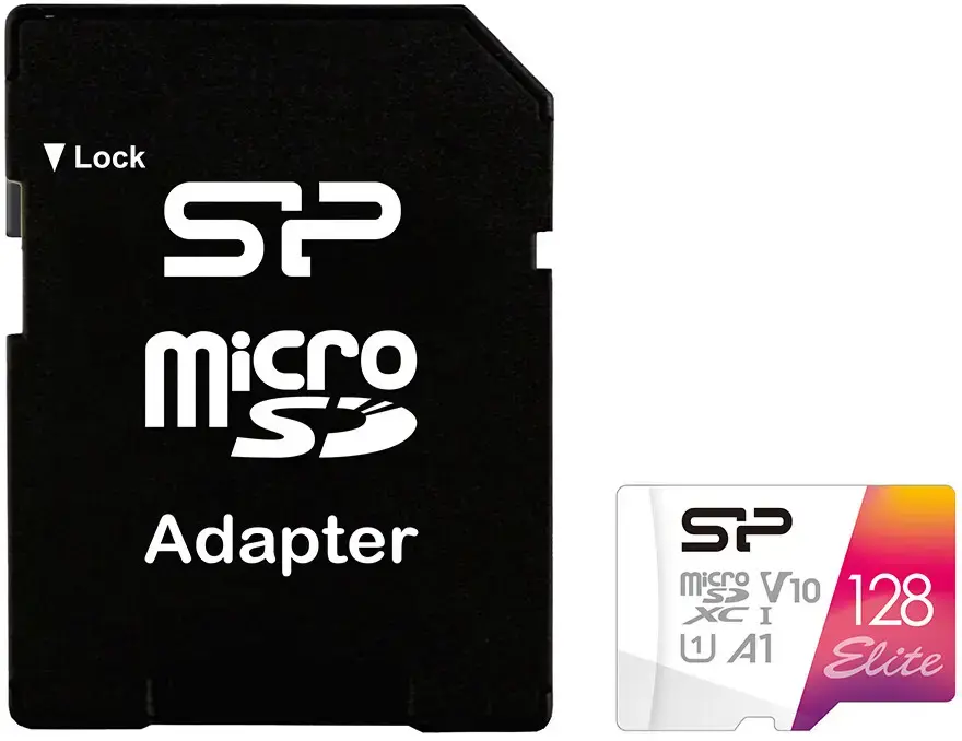 SILICON POWER atminties kortelė Elite Micro SDXC 128GB UHS-I A1 V10