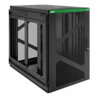 APC NETSHELTER 18U WALLMOUNT RACK ENCLOSURE CABINET SIDE MOUNT UPS DEPTH