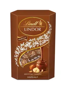 LINDT LINDOR pien. šok. rutuliukai su lazd.rieš,200g