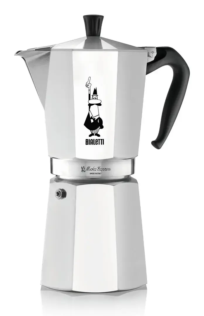 "Bialetti Moka Express" Moka puodas 0,55 l, juodas, sidabrinis