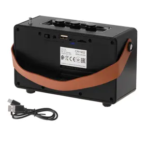 Camry | Speaker with radio | CR 1902 B | Black | Wireless connection