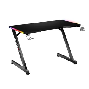 Žaidimų stalas huzaro Hero 2.5 RGB LED, Juoda