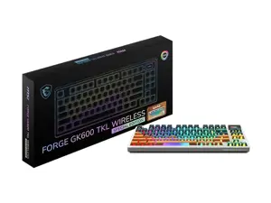 MSI FORGE GK600 TKL WIRELESS MARS | Gaming Keyboard | Wireless | US | Bluetooth | Wireless connection | Mechanical Linear
