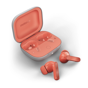 Motorola Moto Buds, Wireless, Calls/Music/Sport/Everyday, Headphones, Coral