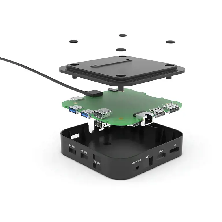 I-TEC USB-C Dual Display MST DS 1xDP 1xHDMI 1xGLAN 3xUSB 3.0 2x USB 2.0 1xUSB-C-Datei 1xAudio/Mic Jack 1x100W USB-C PD
