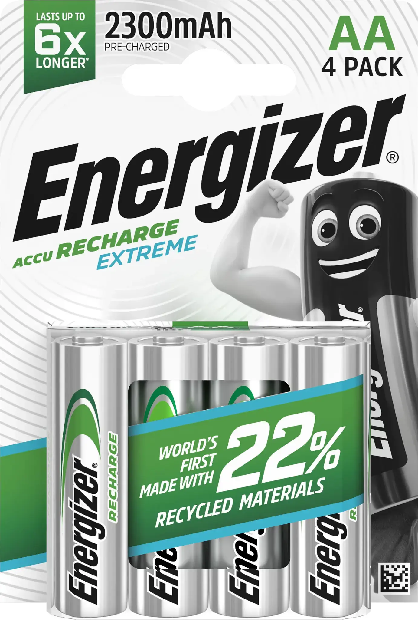 Energizer rechargeable battery Recharge Extreme AA CHP4 2300mAh