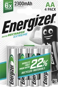Energizer rechargeable battery Recharge Extreme AA CHP4 2300mAh