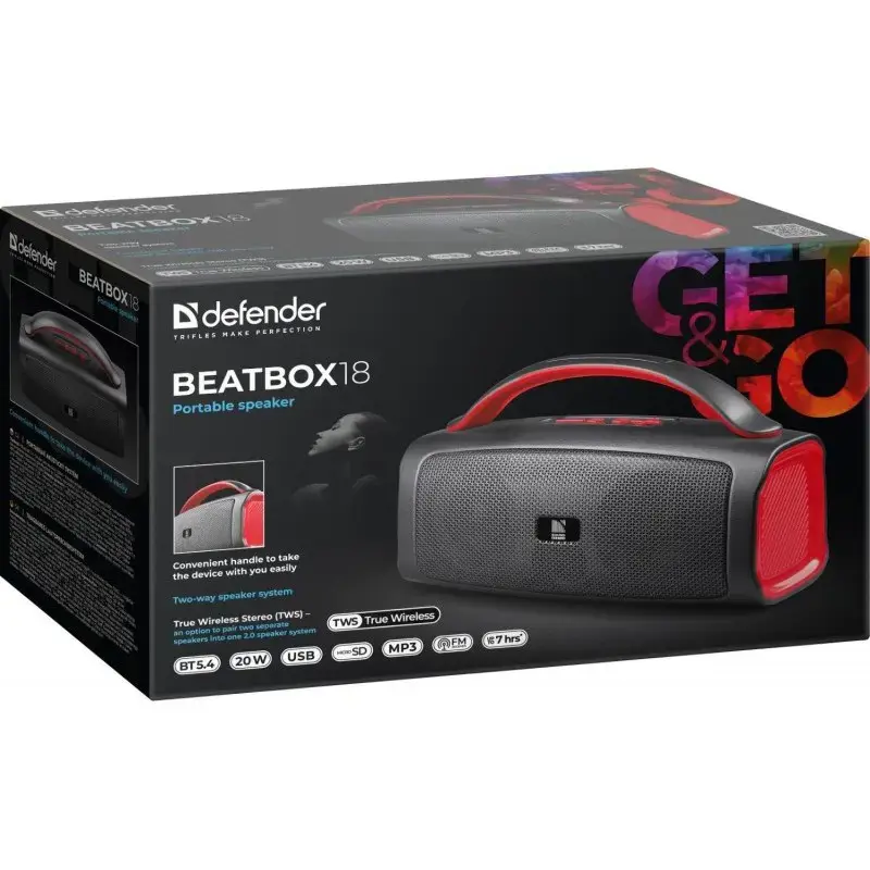 Defender Beatbox 18 Bluetooth speaker 20 W