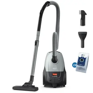 Vacuum Cleaner PHILIPS Input power 850 W Dust capacity 3 L Cylinder vacuum Cleaning type Dry Dust container Dust bag Colour Black/Grey XD2142/12