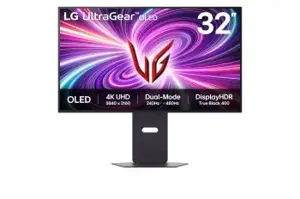LG 32" ULTRAGEAR™ DUAL MODE OLED GAMING MONITOR | UHD 4K, SPEAKER
