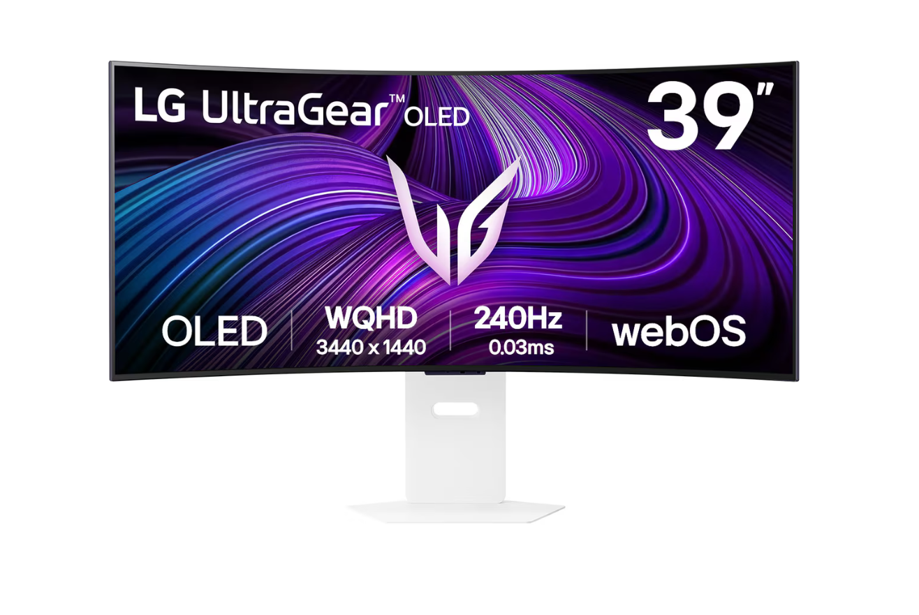 Monitor LG 39GX90SA-W 39" Gaming/Curved/21 : 9 Swivel Height adjustable Tilt Matte Panel OLED 3440x1440 21:9 240Hz 0.03 ms Speakers Colour White 39GX90SA-W