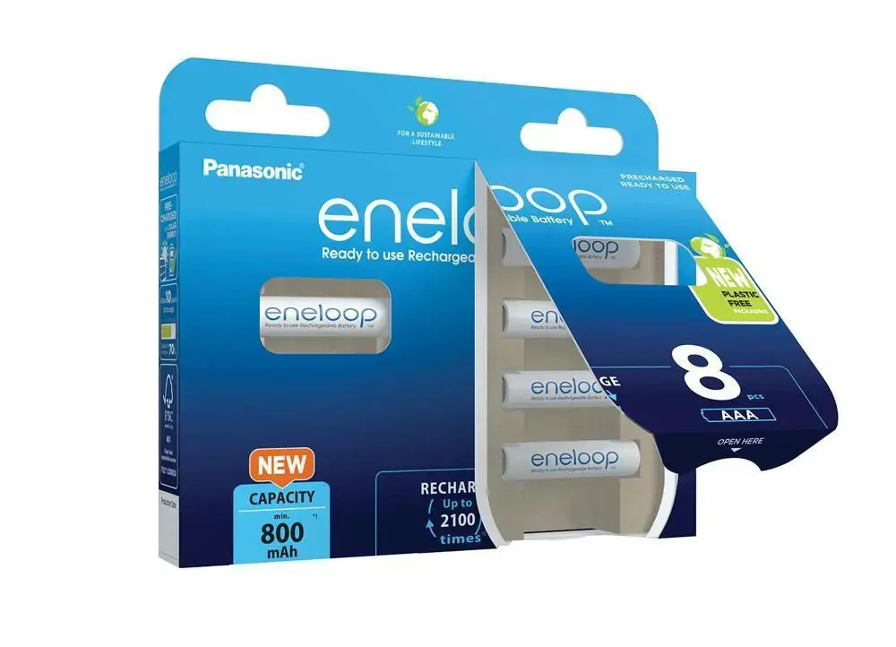 Panasonic Eneloop AAA 800 mAh rechargeable - 8 pcs