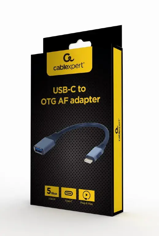 GEMBIRD A-USB3C-OTGAF-01 USB-C į OTG AF adapteris erdviai pilkas