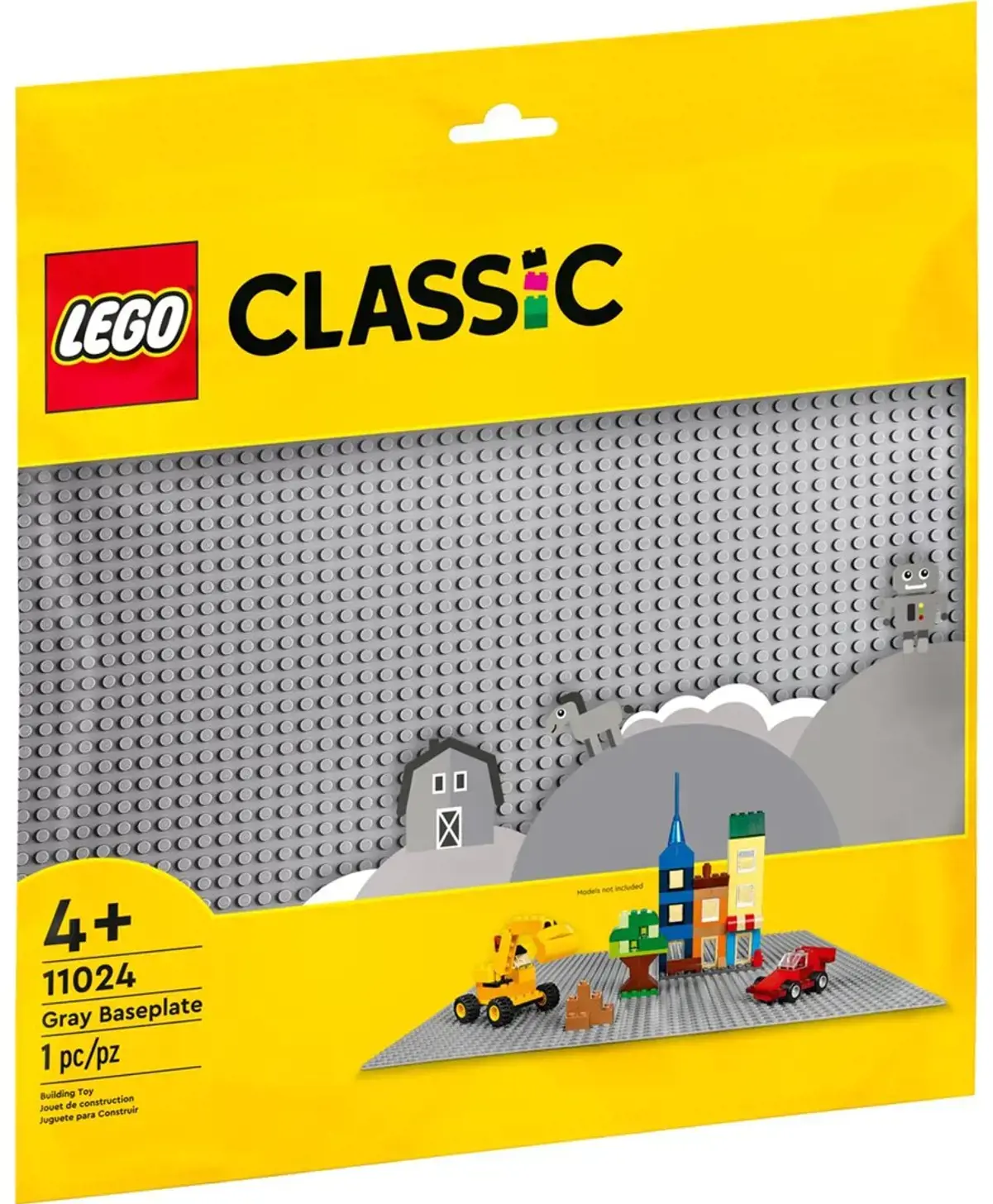 LEGO Classic 11024 Pilka konstruktoriaus plytelė