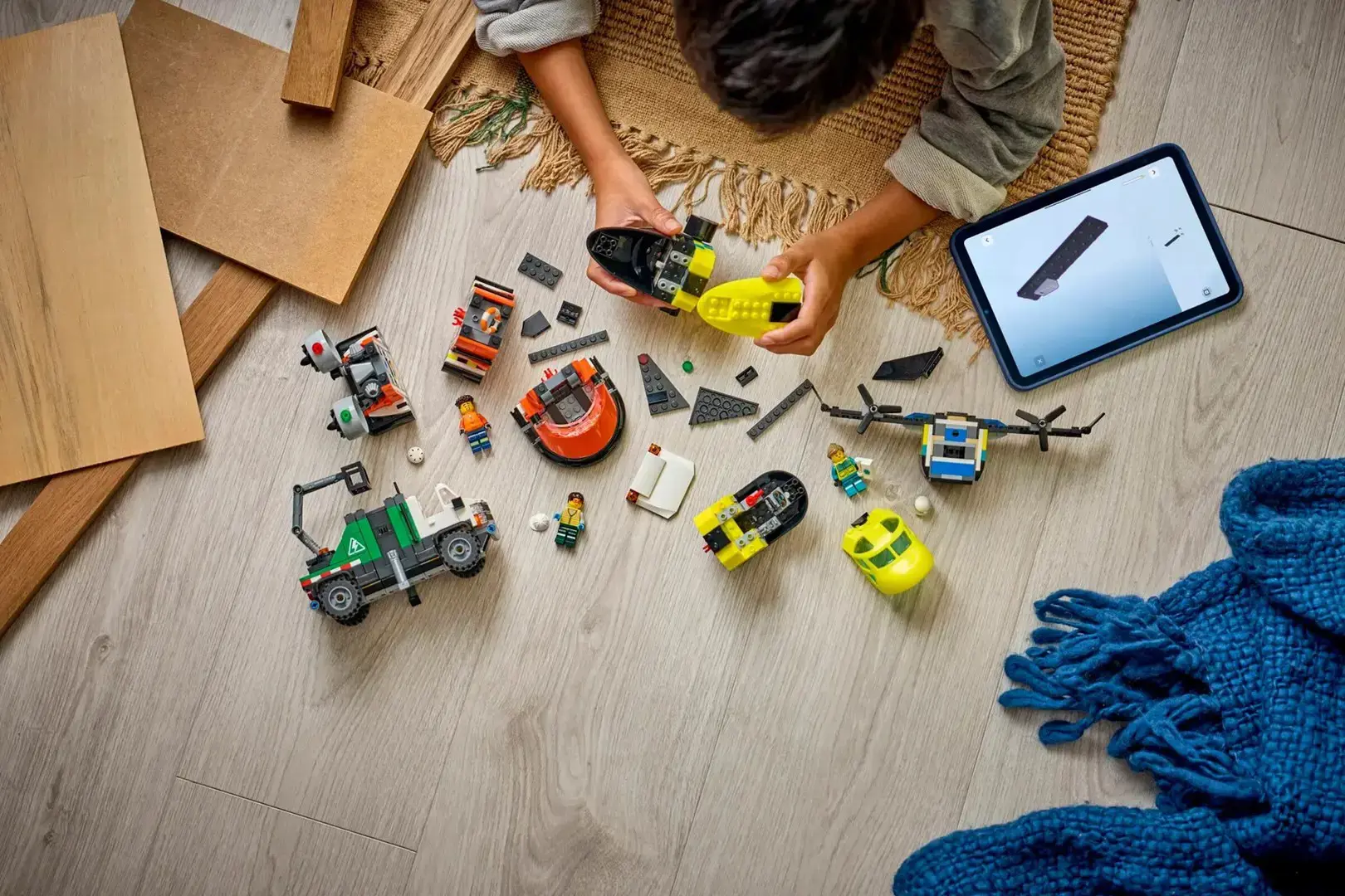 LEGO CITY 60505 Airplane, Service Truck and Hovercraft Rem