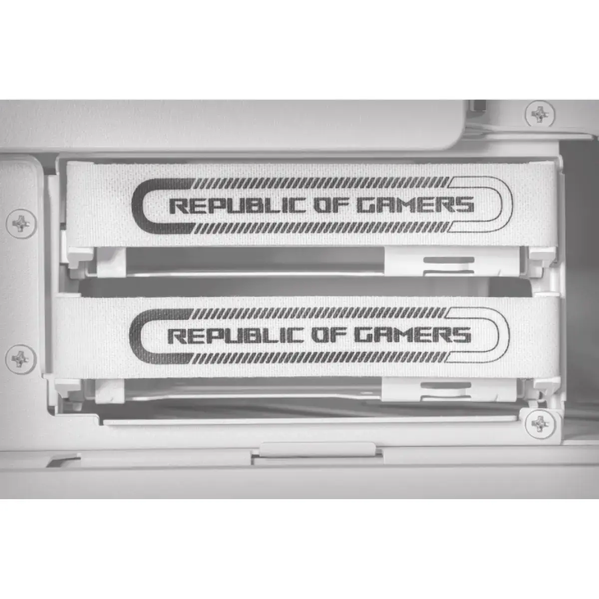 ASUS GR701 ROG Hyperion White, kompiuteris, baltas, ATX, EATX, micro ATX, Mini-ITX, aliuminis, daugiafunkcinis, priekinis